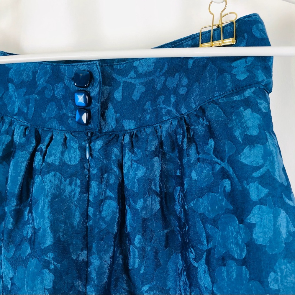 Tulle Anthropologie jacquard miniskirt pockets S - Picture 10 of 14